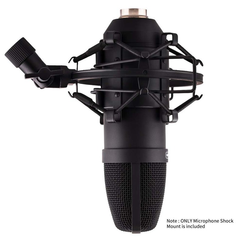 LYRCRO Microphone Shock Mount, Mic Anti-Vibration Suspension Shock Mount Holder Clip for 44mm-49mm Diameter Condenser Mic like MXL V67G V67i V69M V87 550 Studio 24 V76T Babybottle SL - Image 5